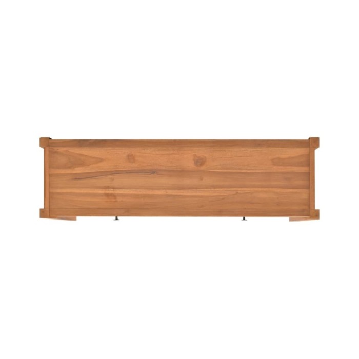 Bureau avec 2 tiroirs 140x40x75 cm Bois de teck recyclé