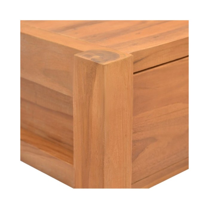 Bureau avec 2 tiroirs 140x40x75 cm Bois de teck recyclé