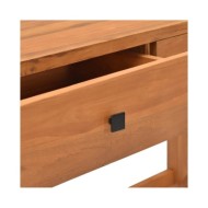 Bureau avec 2 tiroirs 140x40x75 cm Bois de teck recyclé