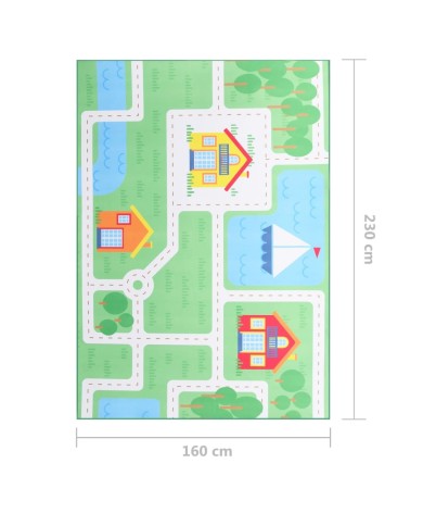 Tapis imprimé Multicolore 160x230 cm Tissu