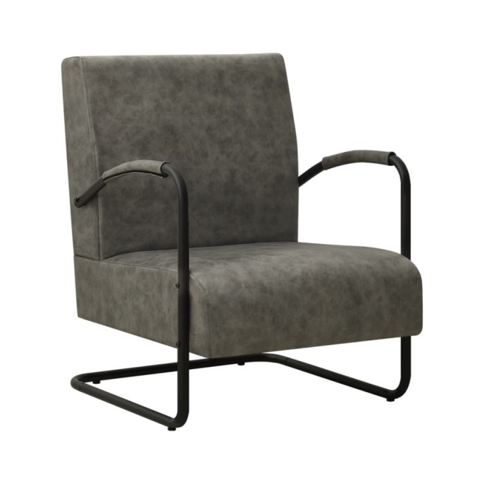 Fauteuil Gris Similicuir