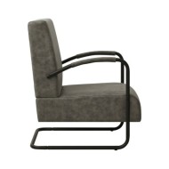Fauteuil Gris Similicuir