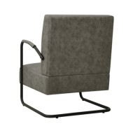 Fauteuil Gris Similicuir
