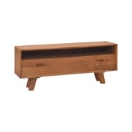 Meuble TV 110x30x45 cm Bois de teck massif