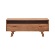 Meuble TV 110x30x45 cm Bois de teck massif