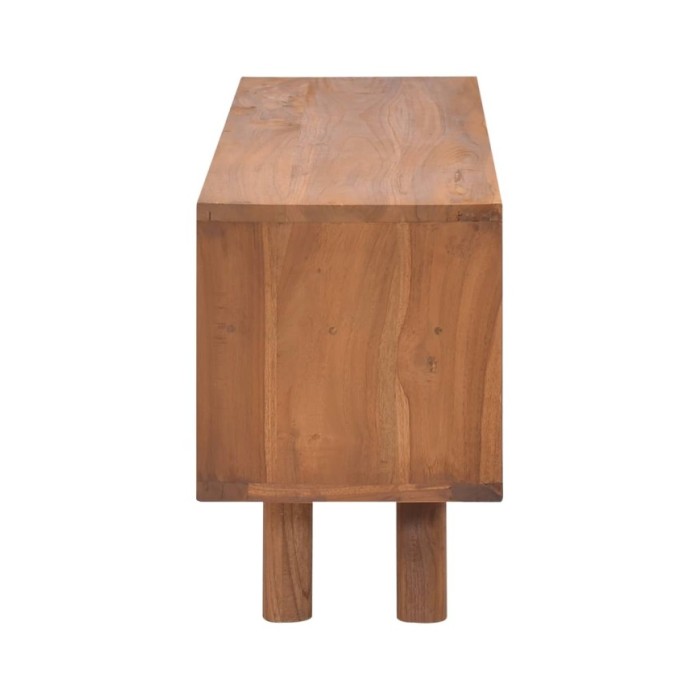 Meuble TV 110x30x45 cm Bois de teck massif