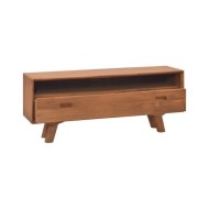 Meuble TV 110x30x45 cm Bois de teck massif