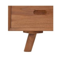 Meuble TV 110x30x45 cm Bois de teck massif