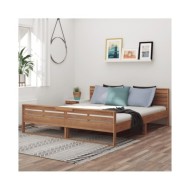 Cadre de lit Bois de teck massif 180x200 cm