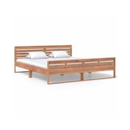Cadre de lit Bois de teck massif 180x200 cm
