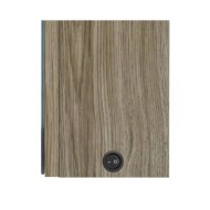 Armoire de salle de bain à miroir LED Chêne 80x12x68 cm