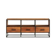 Meuble TV 110x30x45 cm Bois d'acacia massif