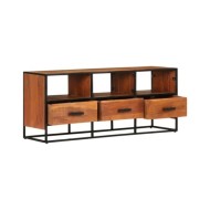 Meuble TV 110x30x45 cm Bois d'acacia massif
