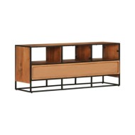 Meuble TV 110x30x45 cm Bois d'acacia massif