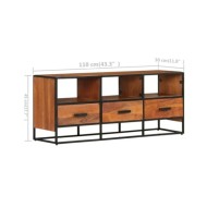 Meuble TV 110x30x45 cm Bois d'acacia massif