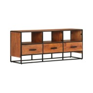 Meuble TV 110x30x45 cm Bois d'acacia massif