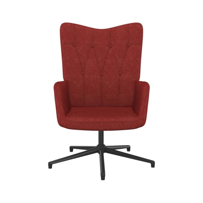 Chaise de relaxation Rouge bordeaux Tissu