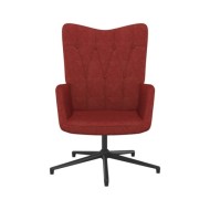 Chaise de relaxation Rouge bordeaux Tissu