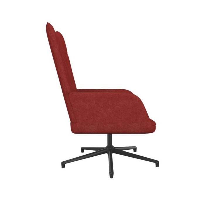 Chaise de relaxation Rouge bordeaux Tissu