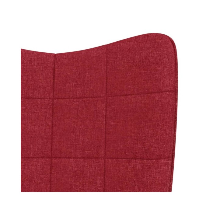 Chaise à bascule Rouge bordeaux Tissu