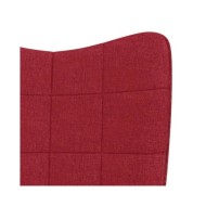 Chaise à bascule Rouge bordeaux Tissu