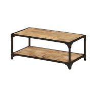 Table basse 90x45x35 cm Bois de manguier massif brut