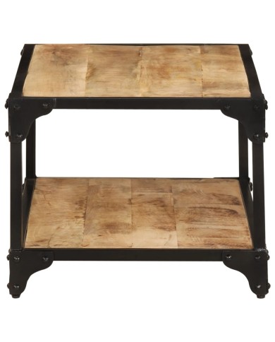 Table basse 90x45x35 cm Bois de manguier massif brut