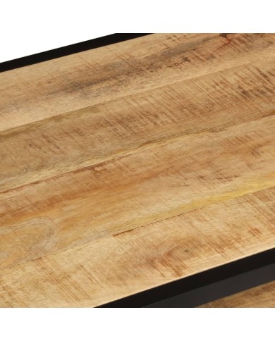 Table basse 90x45x35 cm Bois de manguier massif brut