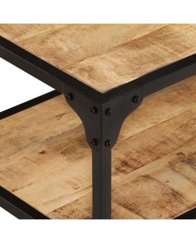 Table basse 90x45x35 cm Bois de manguier massif brut