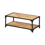 Table basse 90x45x35 cm Bois de manguier massif brut