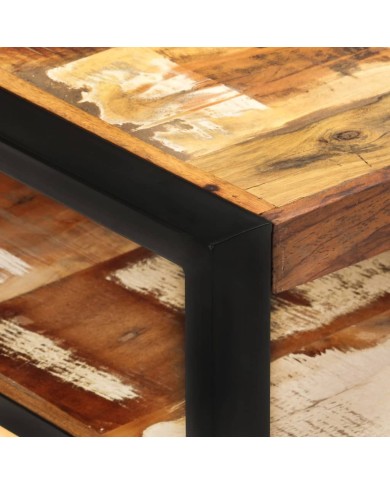 Table basse 120x60x40 cm Bois de récupération solide