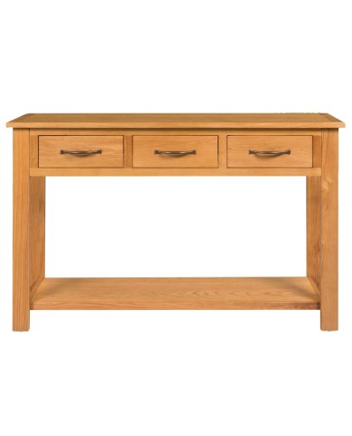 Table console 110x35x75 cm Bois de chêne solide