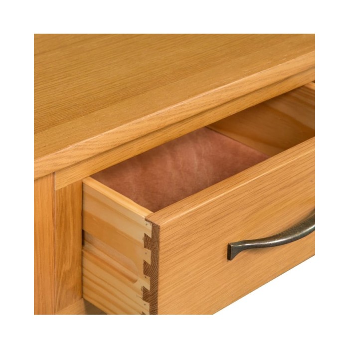 Table console 110x35x75 cm Bois de chêne solide