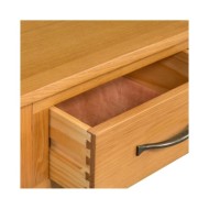 Table console 110x35x75 cm Bois de chêne solide