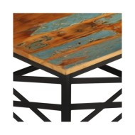 Table basse 68x68x35 cm Bois de récupération massif