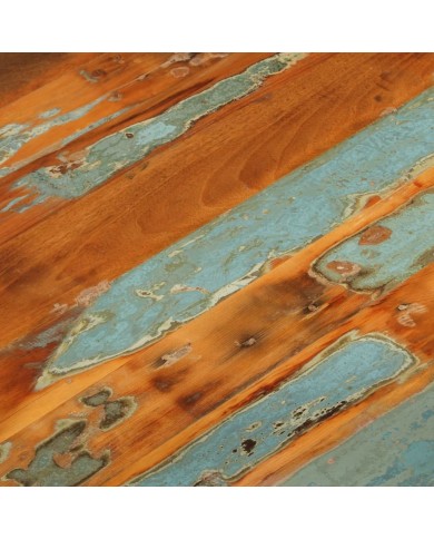 Table basse 68x68x35 cm Bois de récupération massif