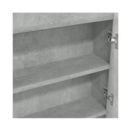 Armoire à miroir de salle de bain 80x15x60 cm MDF Gris béton