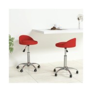 Chaises de salle à manger pivotantes 2 pcs Bordeaux Similicuir