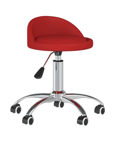 Chaises de salle à manger pivotantes 2 pcs Bordeaux Similicuir