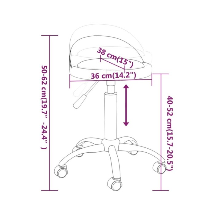 Chaises de salle à manger pivotantes 2 pcs Bordeaux Similicuir