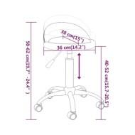 Chaises de salle à manger pivotantes 2 pcs Bordeaux Similicuir