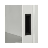 Armoire à portes coulissantes Gris clair 90x40x90 cm Acier