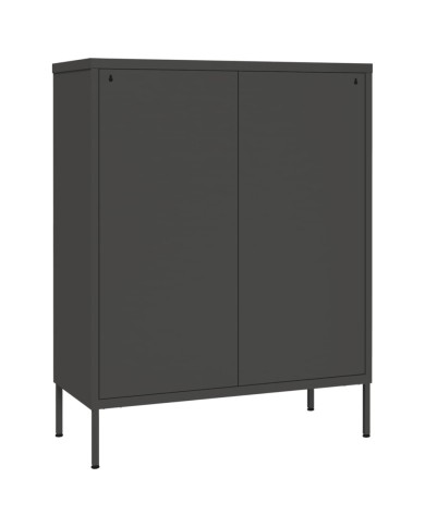 Armoire à tiroirs Anthracite 80x35x101,5 cm Acier