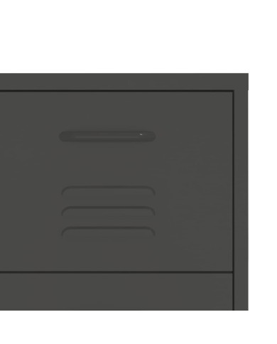 Armoire à tiroirs Anthracite 80x35x101,5 cm Acier