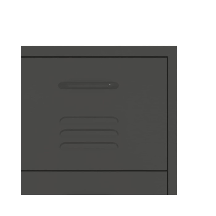Armoire à tiroirs Anthracite 80x35x101,5 cm Acier