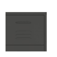 Armoire à tiroirs Anthracite 80x35x101,5 cm Acier
