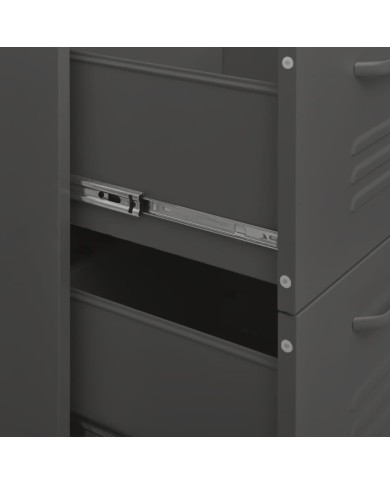 Armoire à tiroirs Anthracite 80x35x101,5 cm Acier