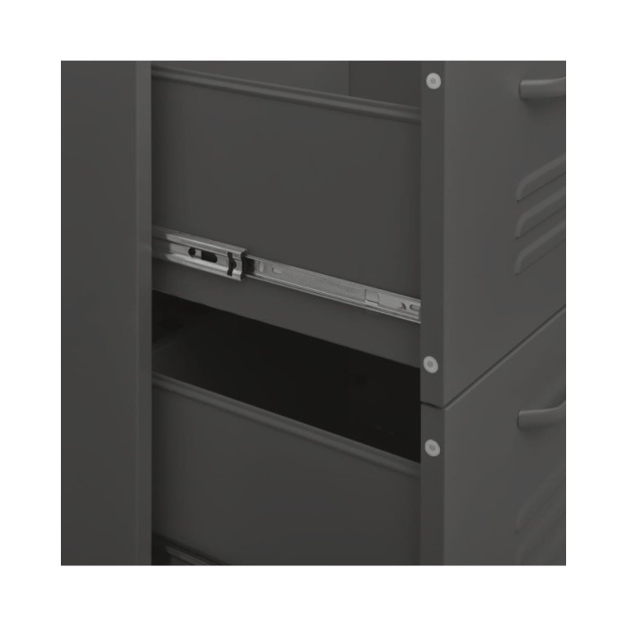 Armoire à tiroirs Anthracite 80x35x101,5 cm Acier