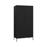 Garde-robe Noir 90x50x180 cm Acier
