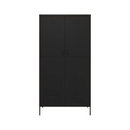 Garde-robe Noir 90x50x180 cm Acier